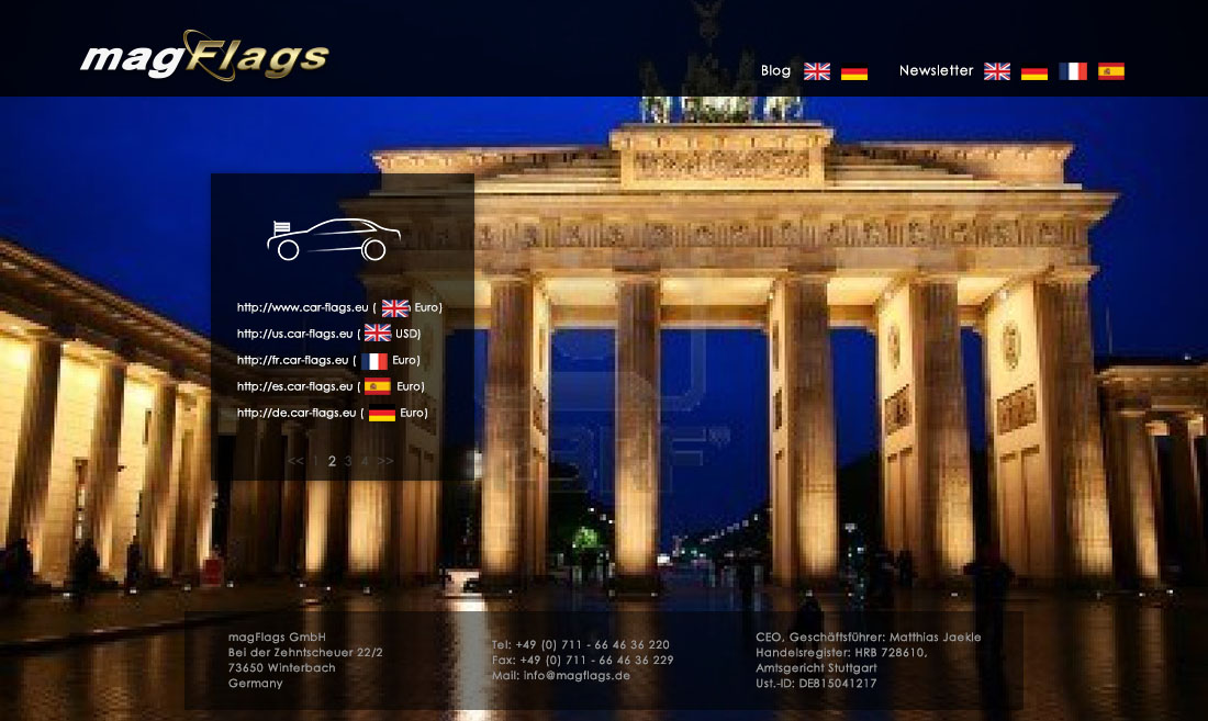 Web-Design von greenstream für magFlags GmbH | Design #2589389