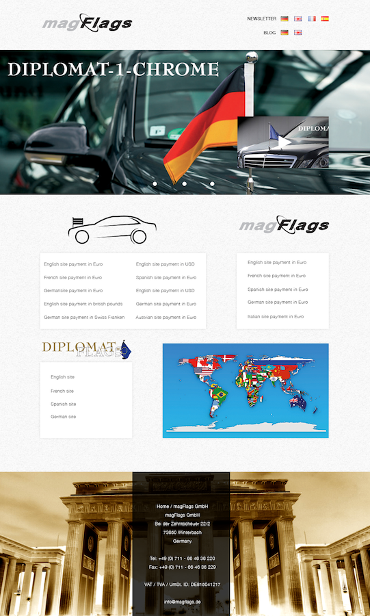 Web Design by Ding for magFlags GmbH | Design #2620628
