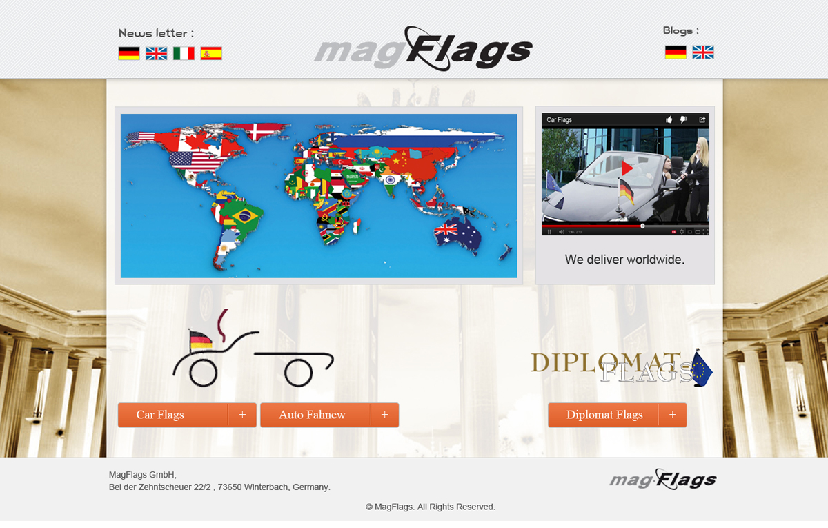 Web Design by Jessi Siriit for magFlags GmbH | Design #2652165