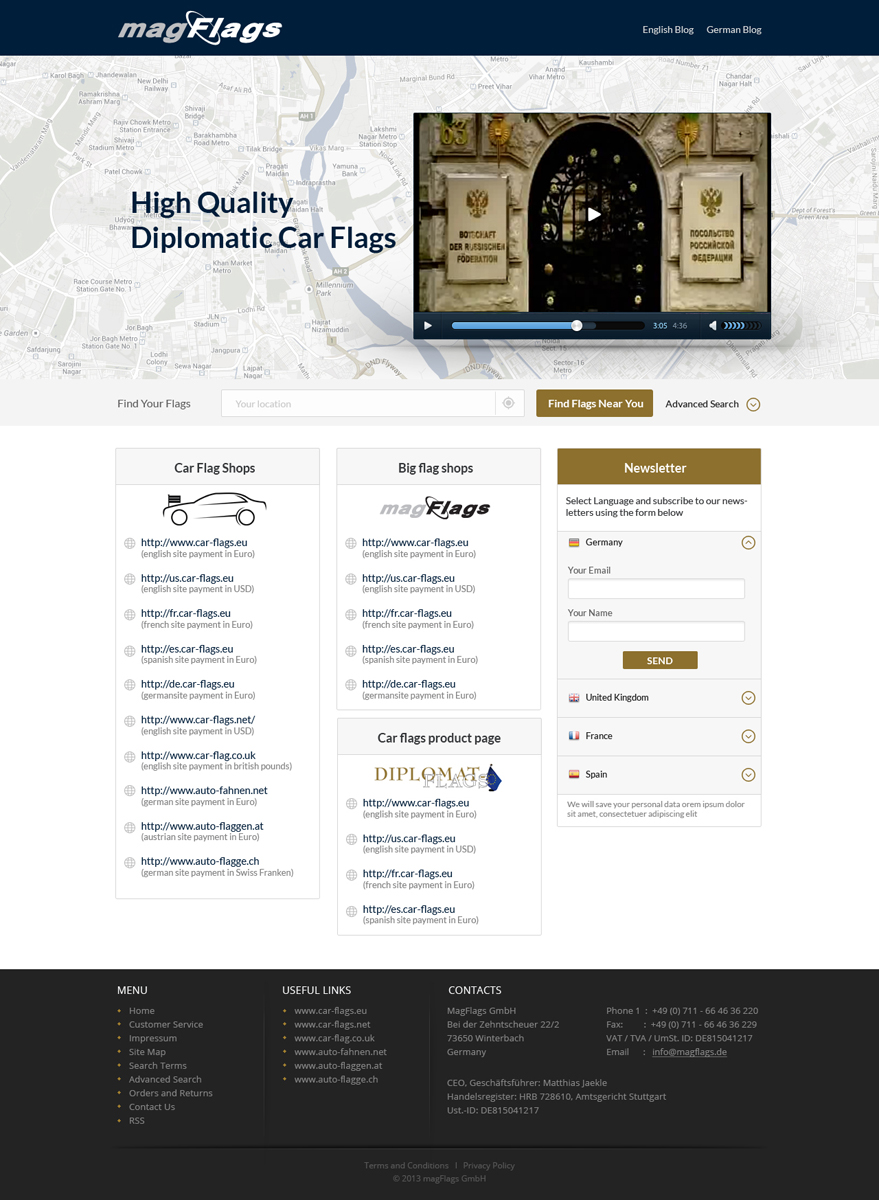 Web-Design von Violeta Pironkova für magFlags GmbH | Design #2595600