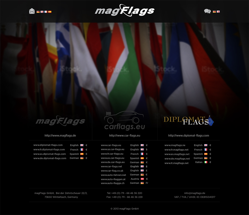 Web Design by Mayank Patel for magFlags GmbH | Design #2662539