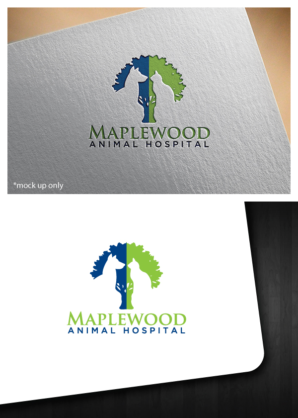 Logo Design by Bluemedia for Maplewood Animal Hospital | Design: #15455153