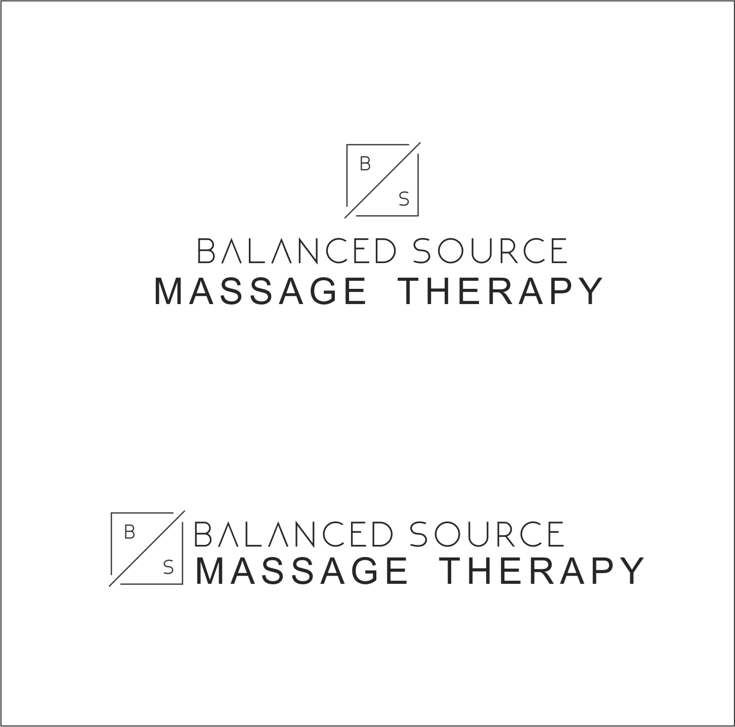 Diseño de Logo por fumbh.designs para Balanced Source Massage Therapy | Diseño #15440945