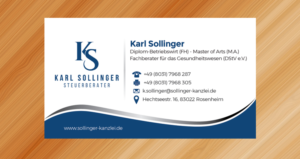Business Card Design by Sarmishtha Chattopadhyay_loginchange for Karl Sollinger | Design: #15407719