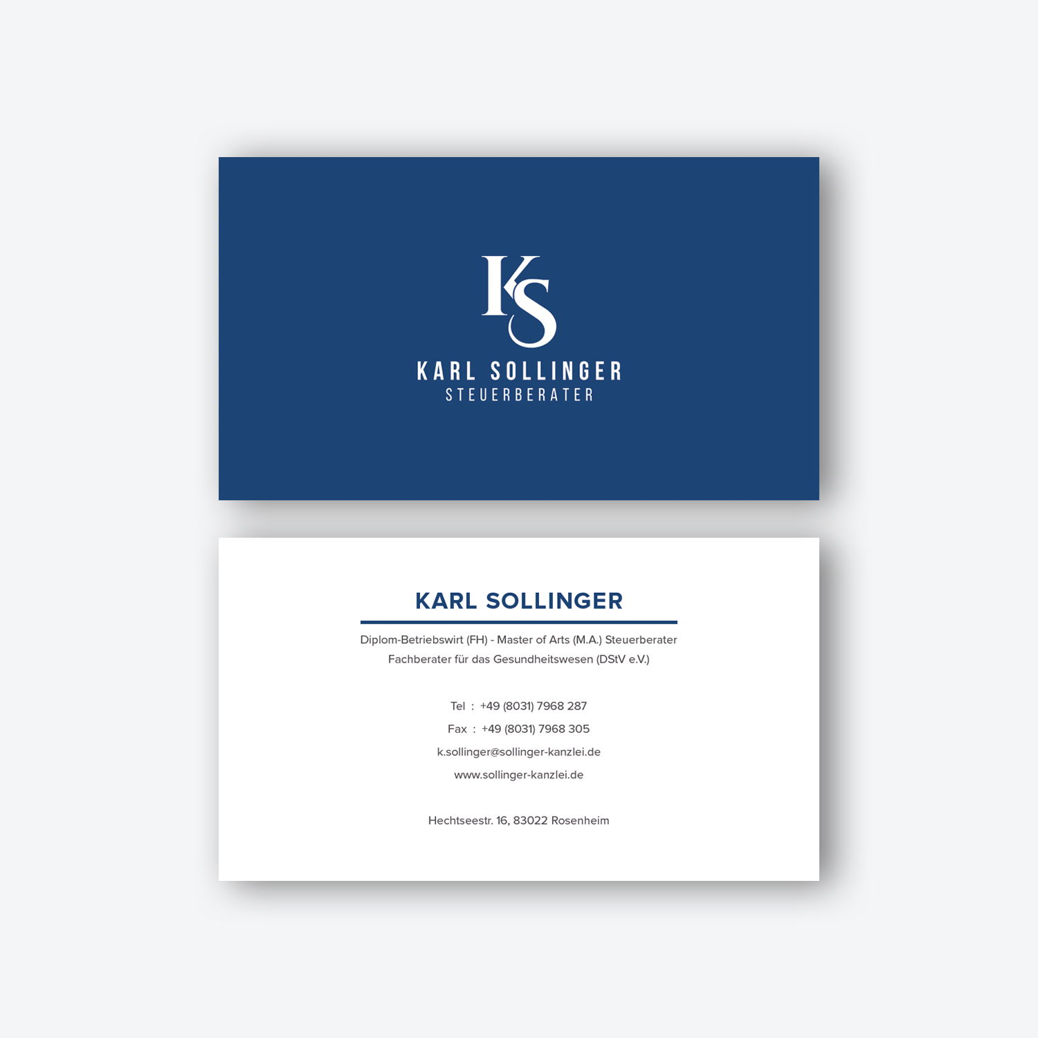 Business Card Design by yhutomo for Karl Sollinger | Design #15417665
