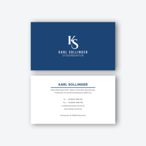 Business Card Design by yhutomo for Karl Sollinger | Design: #15417665
