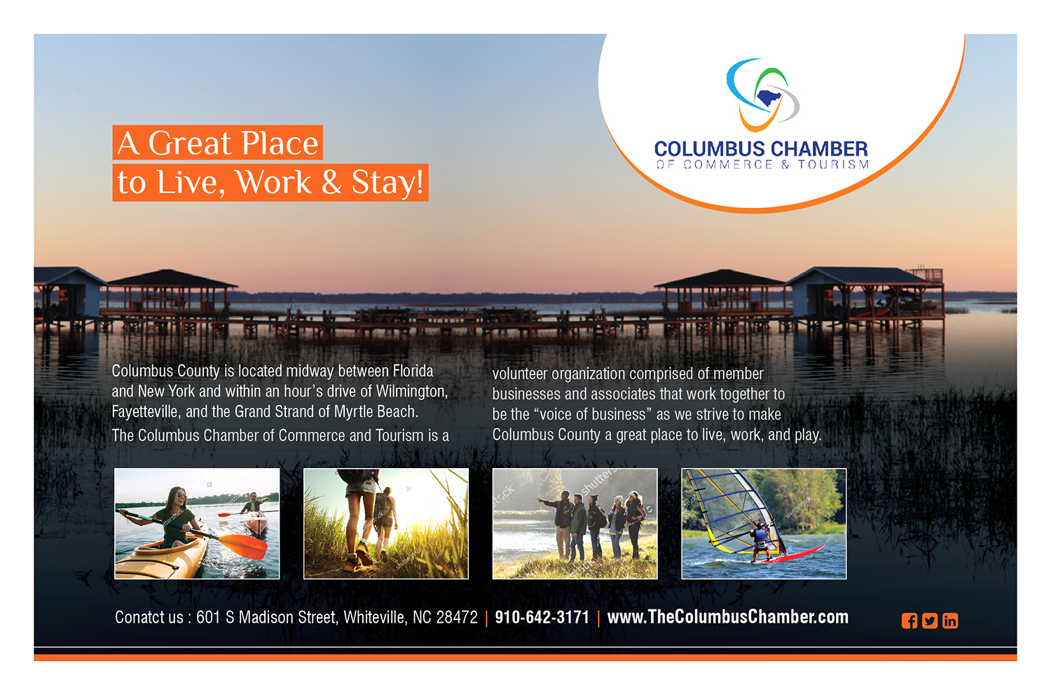 Diseño Publicitario por D Creative para Columbus Chamber of Commerce and Tourism | Diseño #15409221