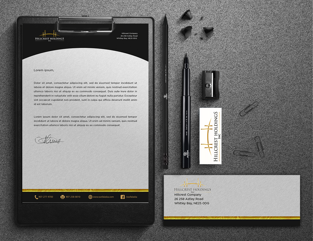 Stationery Design by gooddesign for Hillcrest Holdings | Design #15394007