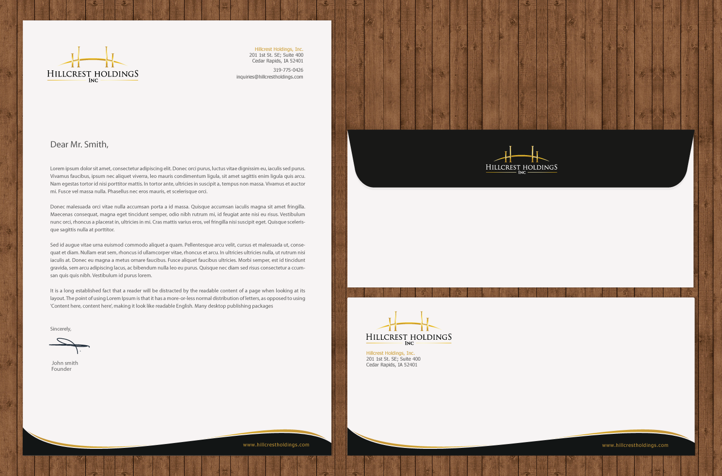 Stationery Design by chandrayaan.creative for Hillcrest Holdings | Design #15626084