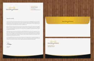 Letterhead and Envelope Design for Investment Company | Diseño de Papelería por chandrayaan.creative