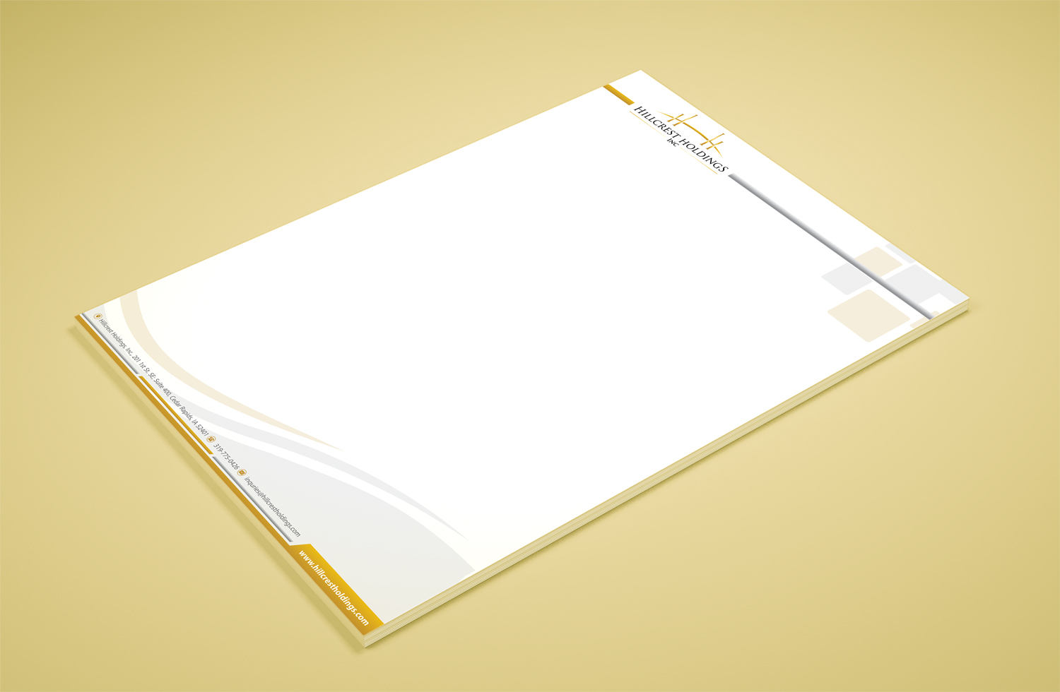 Stationery Design by Petter Goms for Hillcrest Holdings | Design #15398407