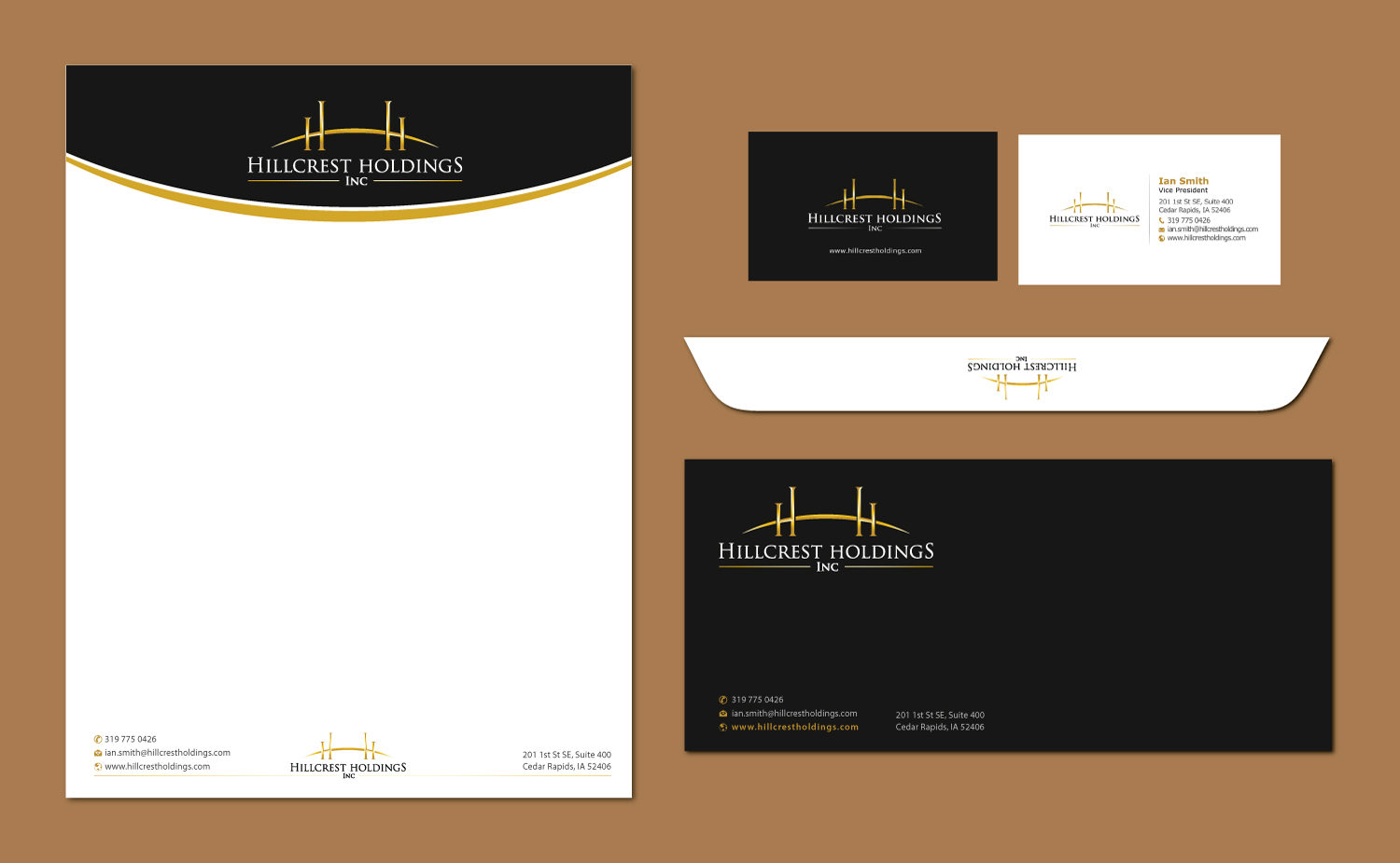 Stationery Design by meet007 for Hillcrest Holdings | Design #15408460