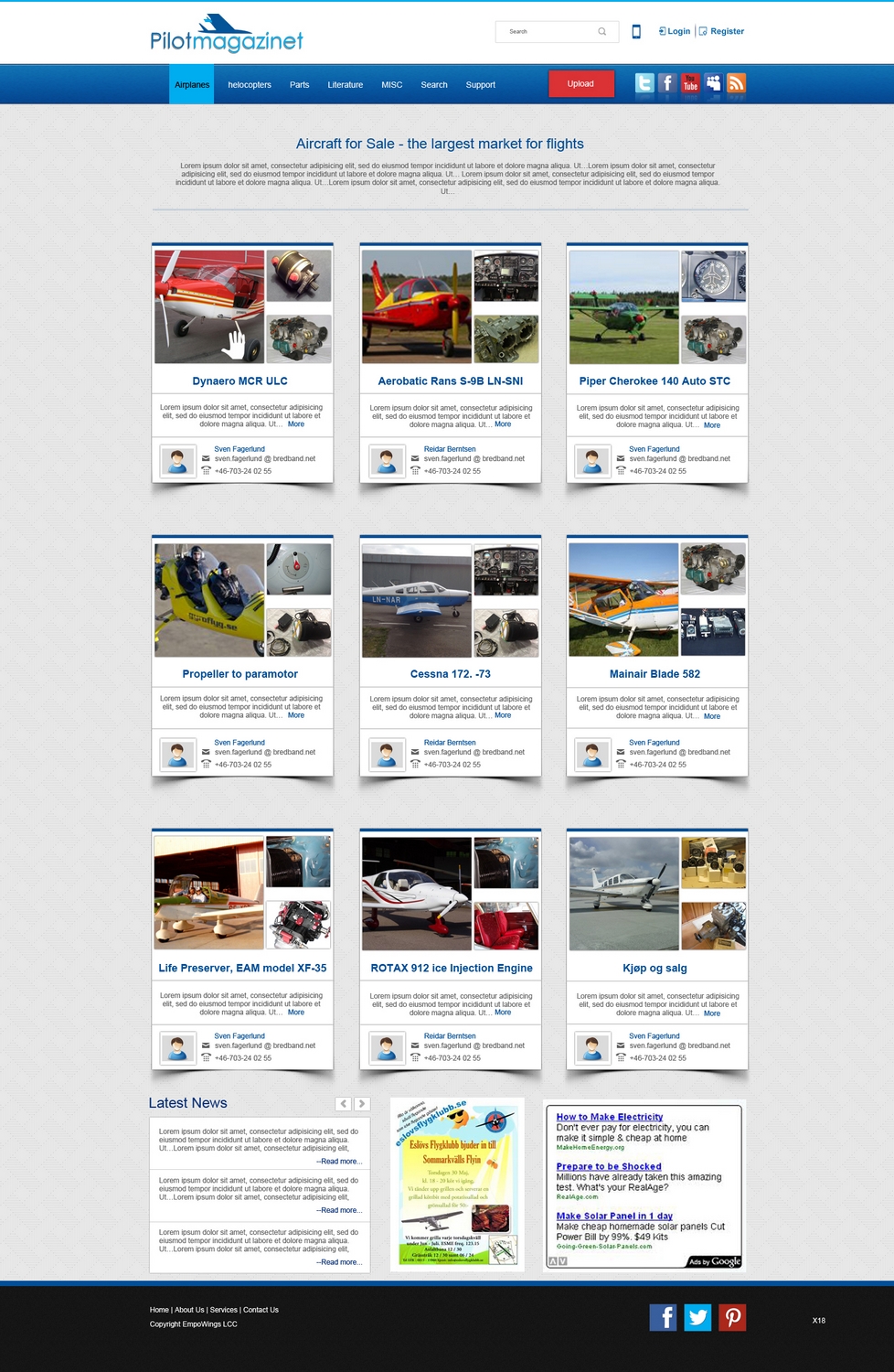 Web Design by pb for EmpoWings LLC | Design #2648845