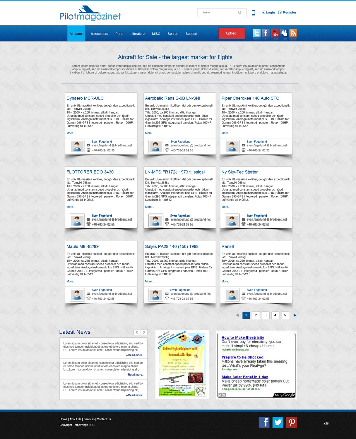 Web Design by pb for EmpoWings LLC | Design #2648852