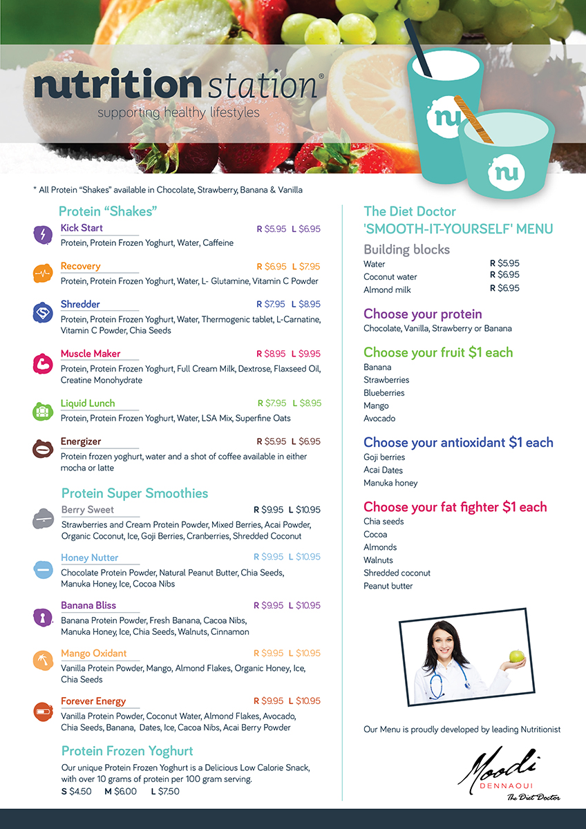 Menu Design by Lucky Striker for this project | Design #2638148