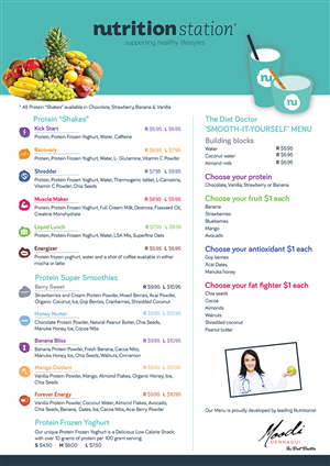 Menu Design by Lucky Striker for this project | Design: #2639729