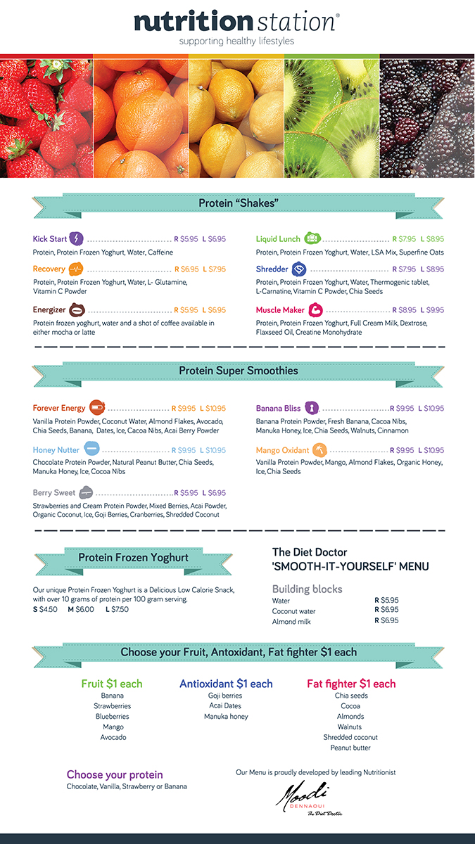 Menu Design by Lucky Striker for this project | Design #2641030