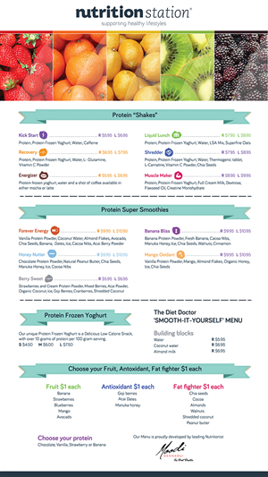 Menu Design by Lucky Striker for this project | Design: #2641030