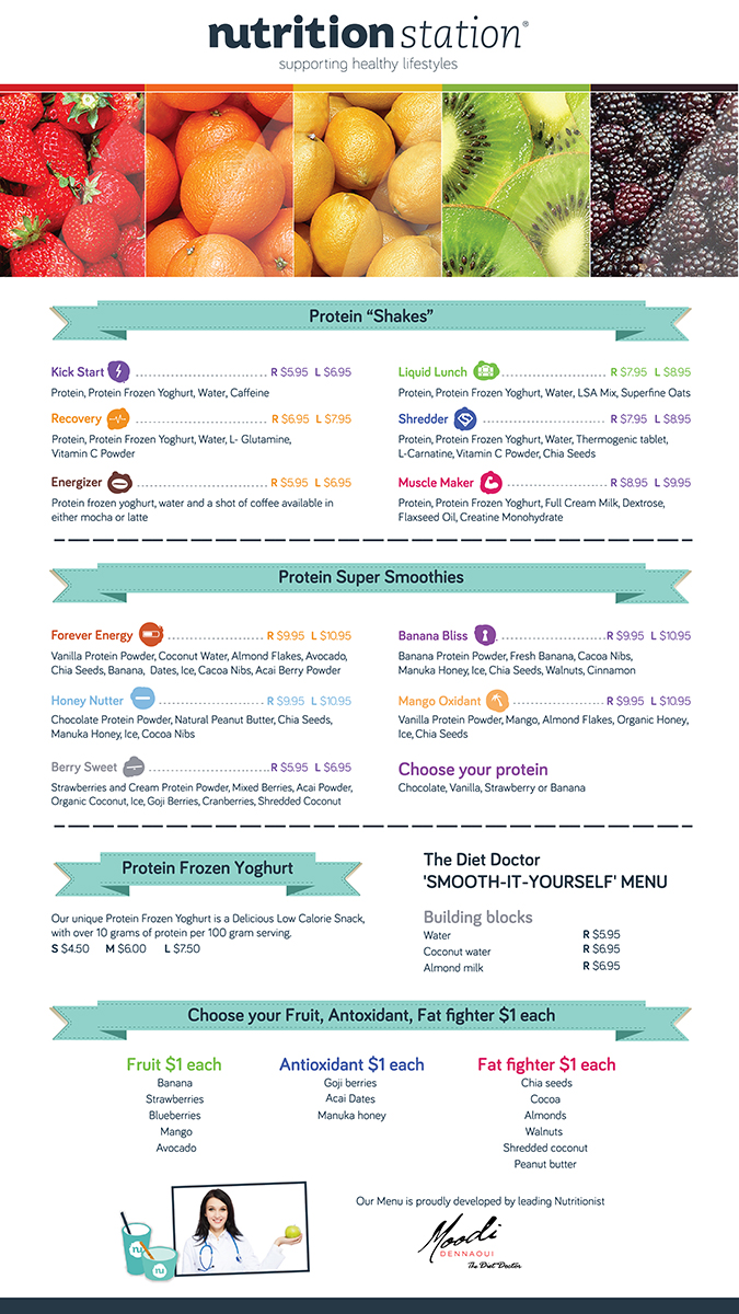 Menu Design by Lucky Striker for this project | Design #2641044