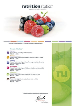 Menu Design by x_ba
