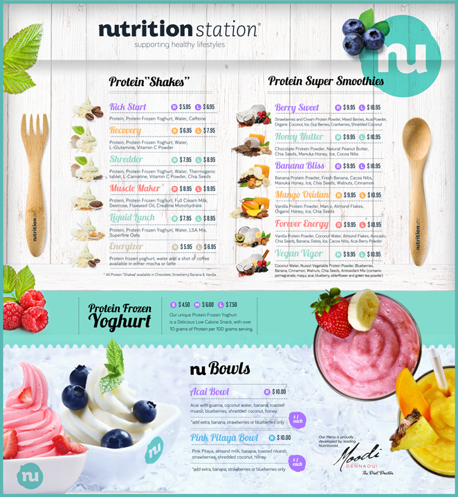 Menu Design by DC studio for this project | Design: #2688481