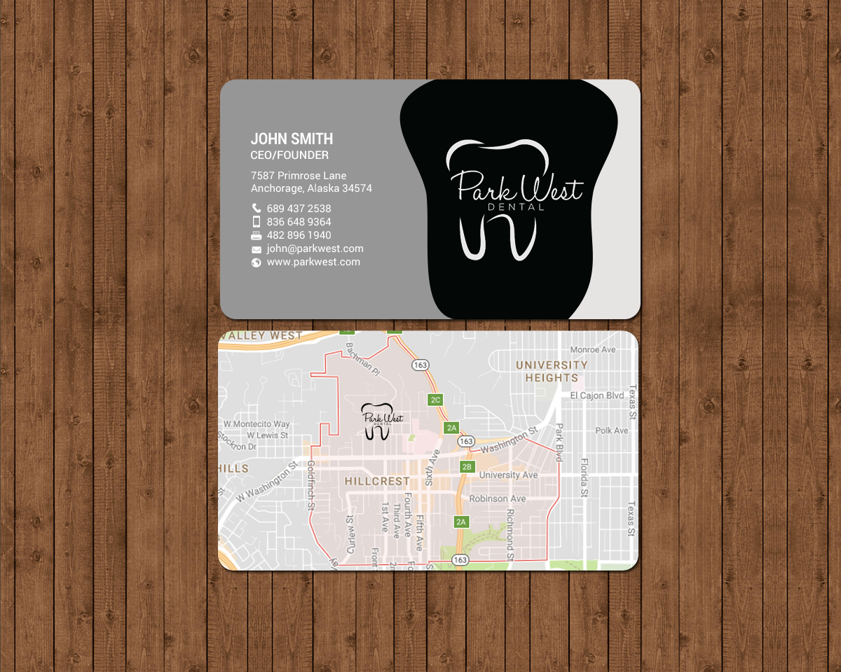 Visitenkarten-Design von chandrayaan.creative für San Diego Dental Studio | Design #15399898