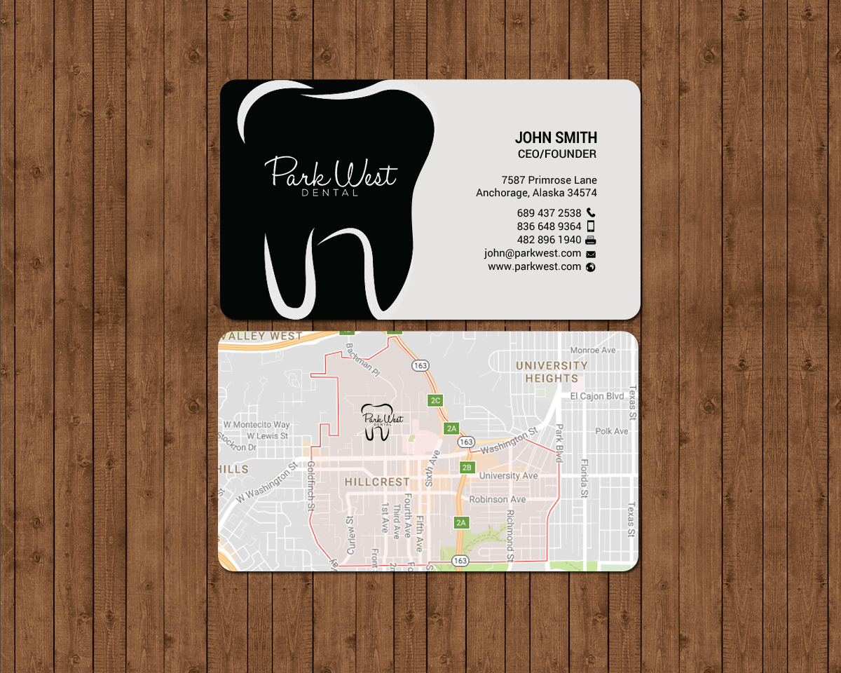 Business Card Design by chandrayaan.creative for San Diego Dental Studio | Design #15399979