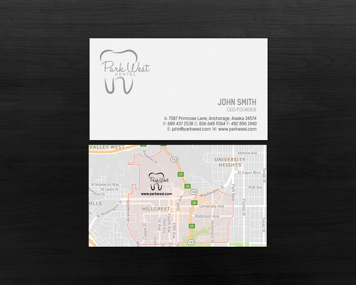 Visitenkarten-Design von chandrayaan.creative für San Diego Dental Studio | Design #15416045