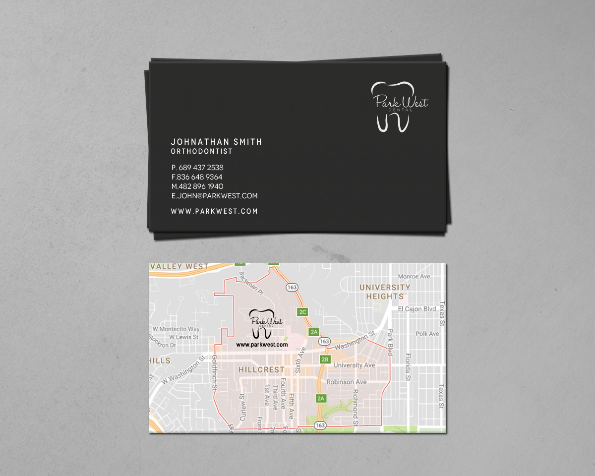 Visitenkarten-Design von chandrayaan.creative für San Diego Dental Studio | Design #15641073