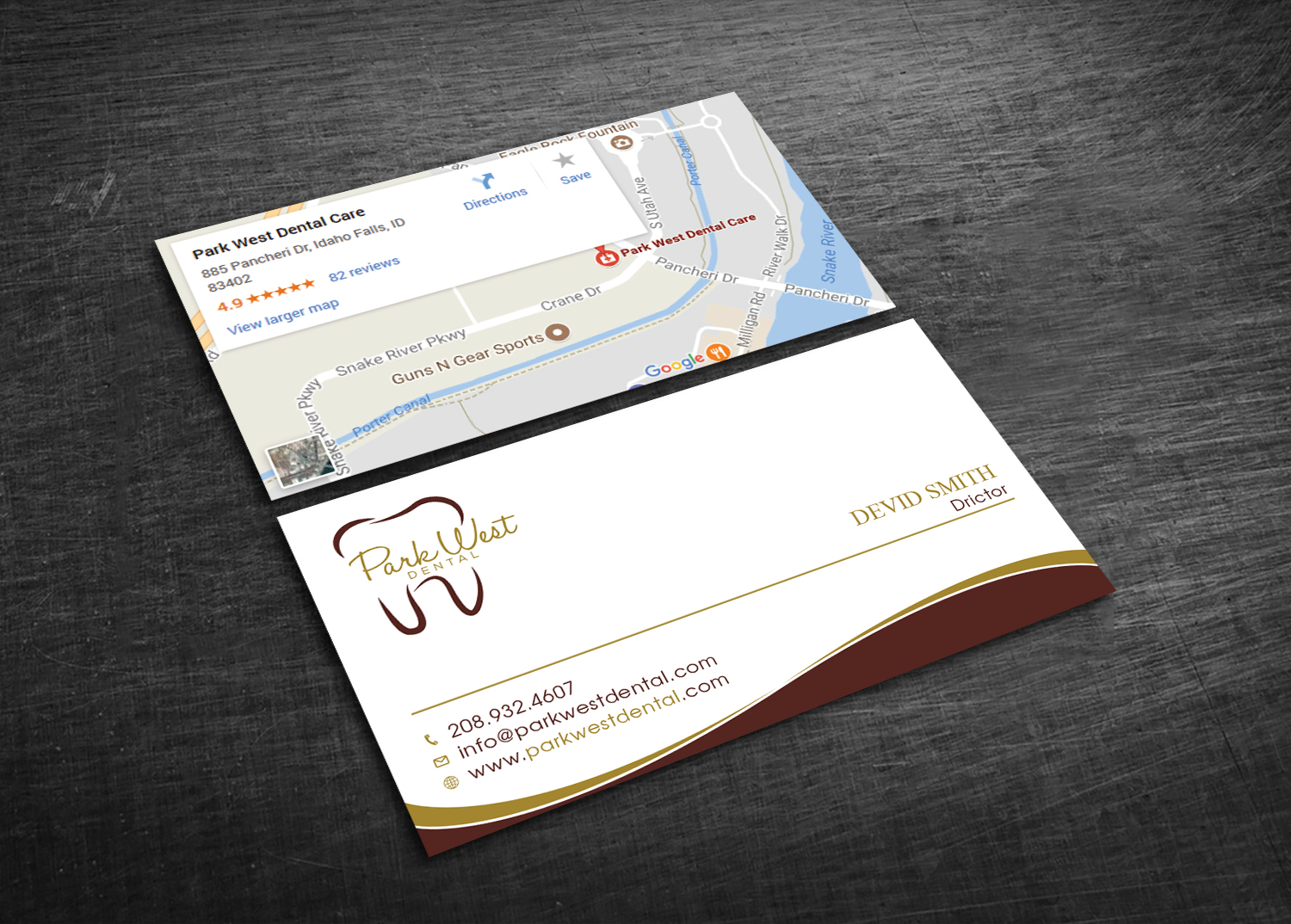 Business Card Design by Graphic Flame for San Diego Dental Studio | Design #15416558