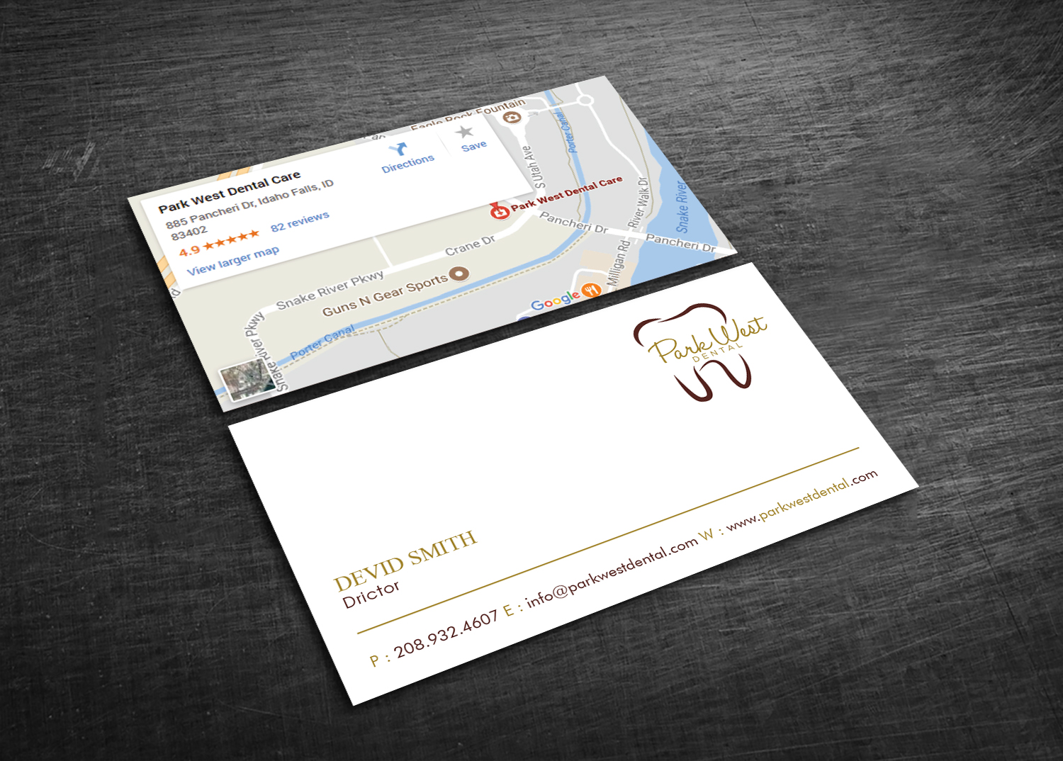 Business Card Design by Graphic Flame for San Diego Dental Studio | Design #15416559