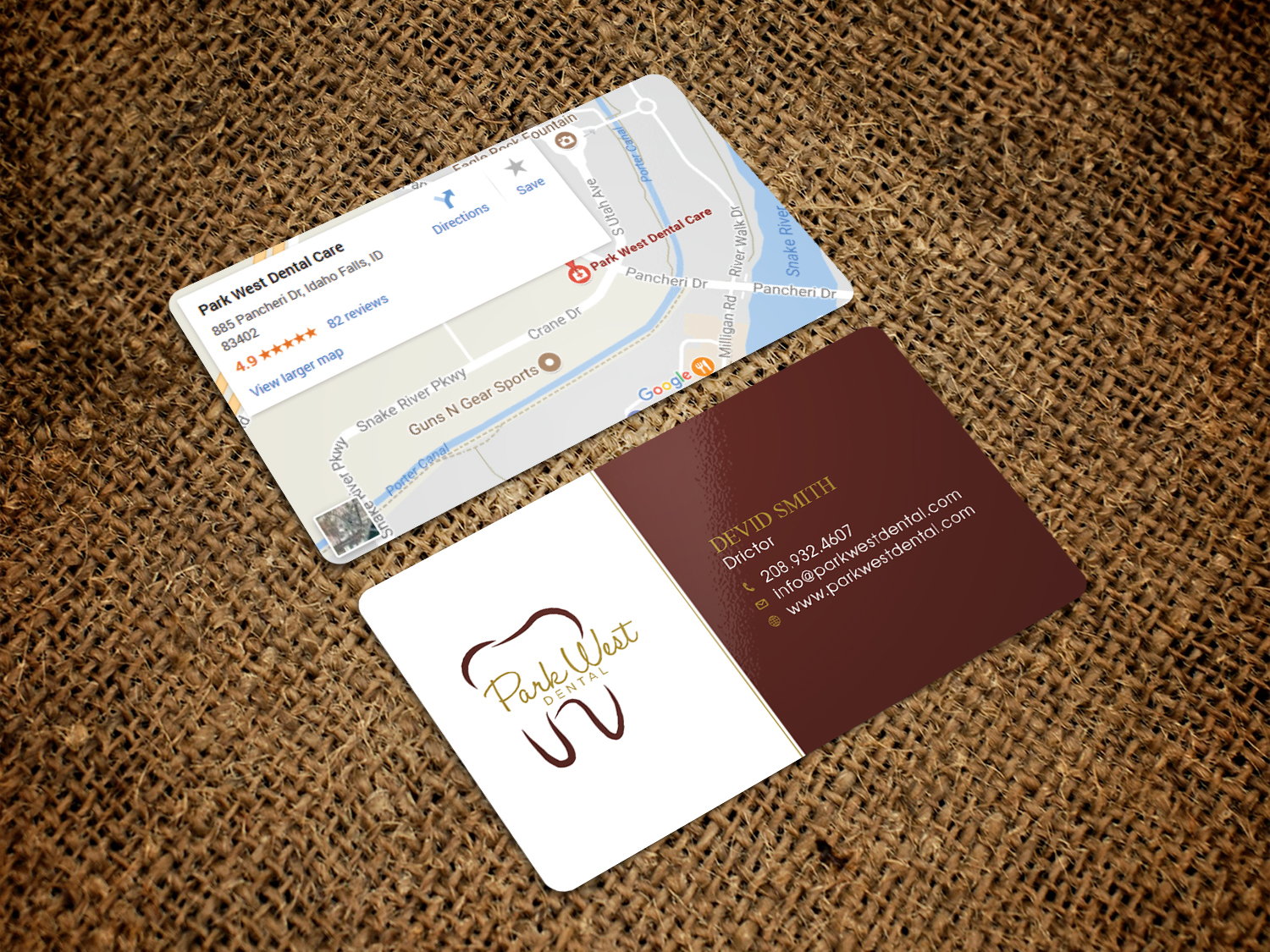 Business Card Design by Graphic Flame for San Diego Dental Studio | Design #15416593