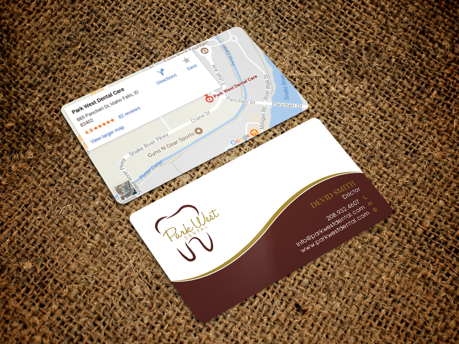 Business Card Design by Graphic Flame for San Diego Dental Studio | Design #15416595