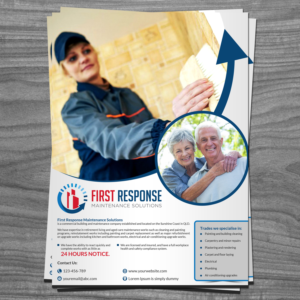 Brochure Design by debdesign for first response maintenance solutions | Design: #15407303