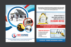 Brochure Design by Deziners Zone for first response maintenance solutions | Design: #15407884