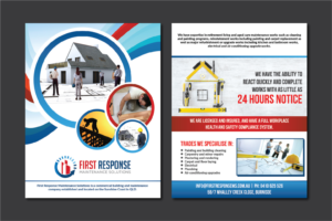 Brochure Design by Deziners Zone for first response maintenance solutions | Design: #15452930