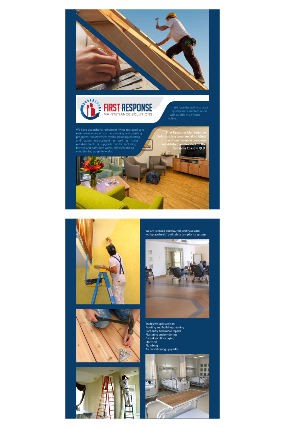 Design de Brochure par achid.design pour first response maintenance solutions | Design #15485114