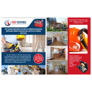 Design de Brochure par achid.design pour first response maintenance solutions | Design #15491010
