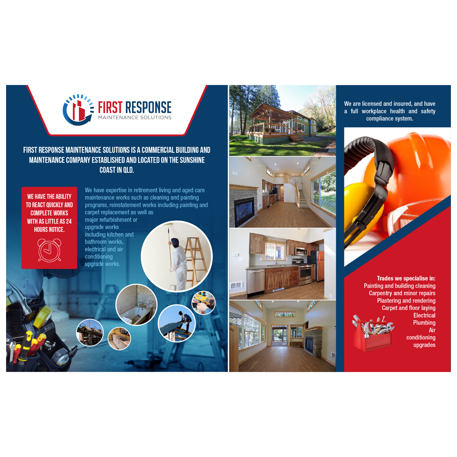 Design de Brochure par achid.design pour first response maintenance solutions | Design #15494174