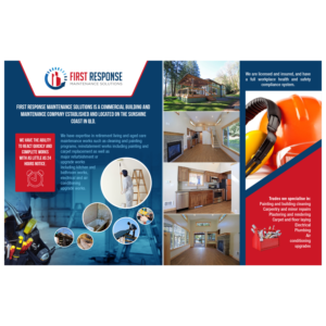 Design de Brochure par achid.design pour first response maintenance solutions | Design : #15494174