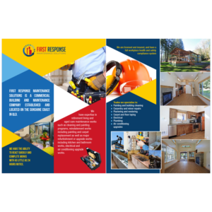 Design de Brochure par achid.design pour first response maintenance solutions | Design : #15515533