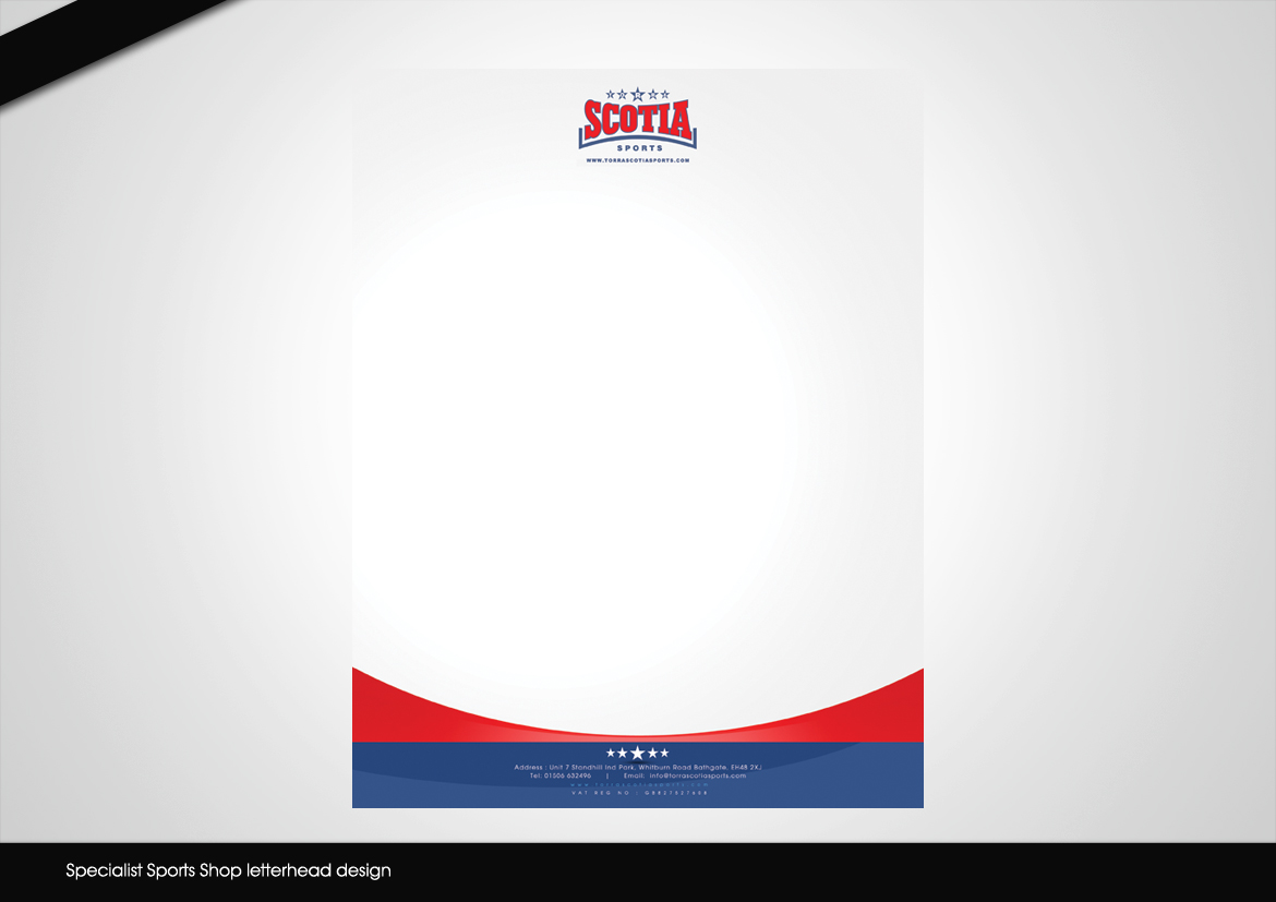 Letterhead Design by disign for Torra Scotia Sports | Design #2764099