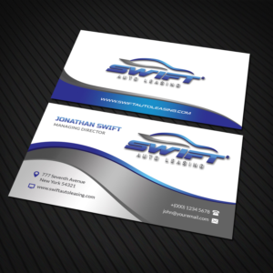 Business card design for auto leasing business | Business Card Design by Sandaruwan
