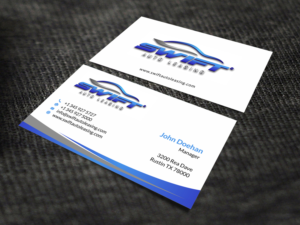 Business card design for auto leasing business | Business Card Design by SKYdesign