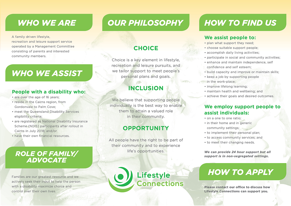 Flyer Design by Darsis for Lifestyle Connections Association Inc. | Design #15445357