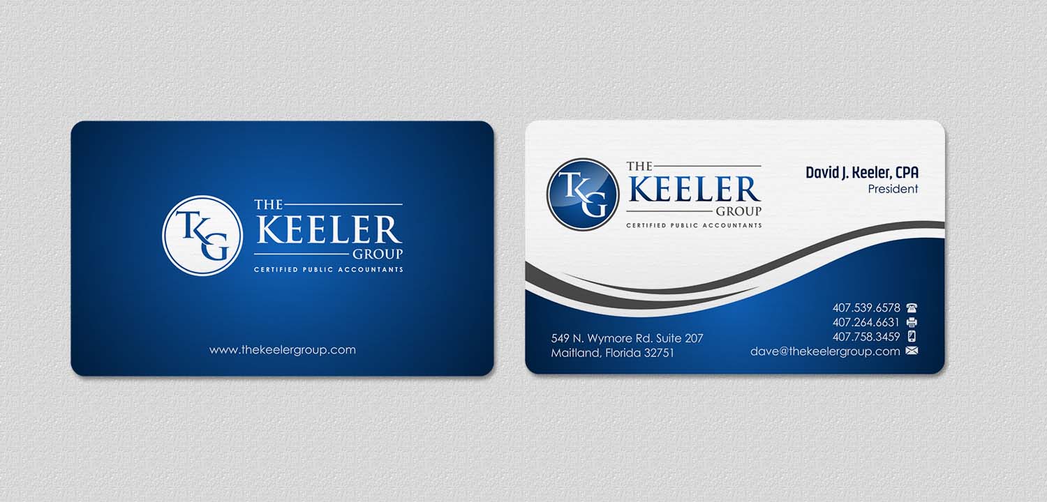 Business Card Design by INDIAN_Ashok for The Keeler Group | Design #15497087