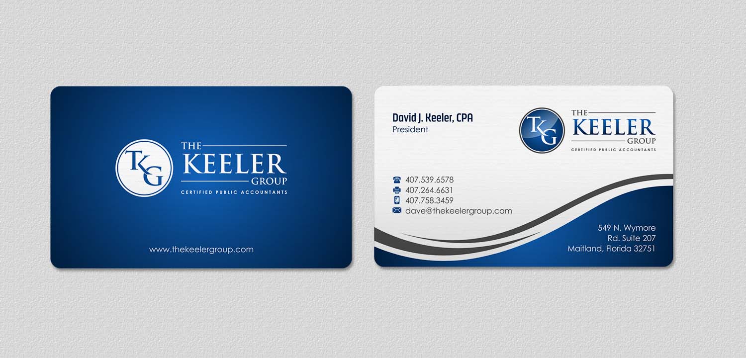 Design de Carte de Visite par INDIAN_Ashok pour The Keeler Group | Design #15497100