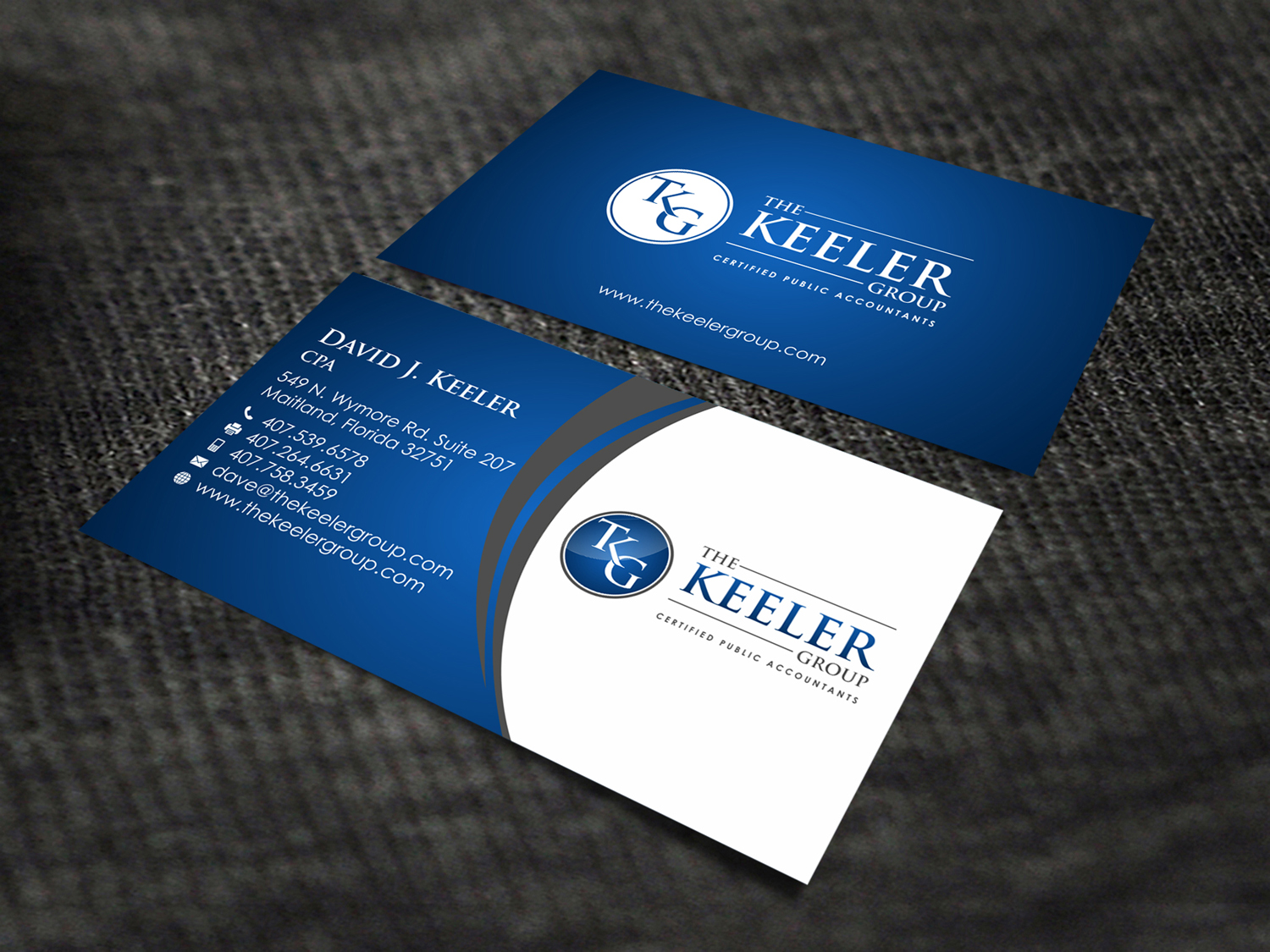 Diseño de Tarjeta de Presentación por SKYdesign para The Keeler Group | Diseño #15418388