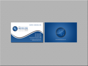 Design de Carte de Visite par Creations Box 2015 pour The Keeler Group | Design : #15419500