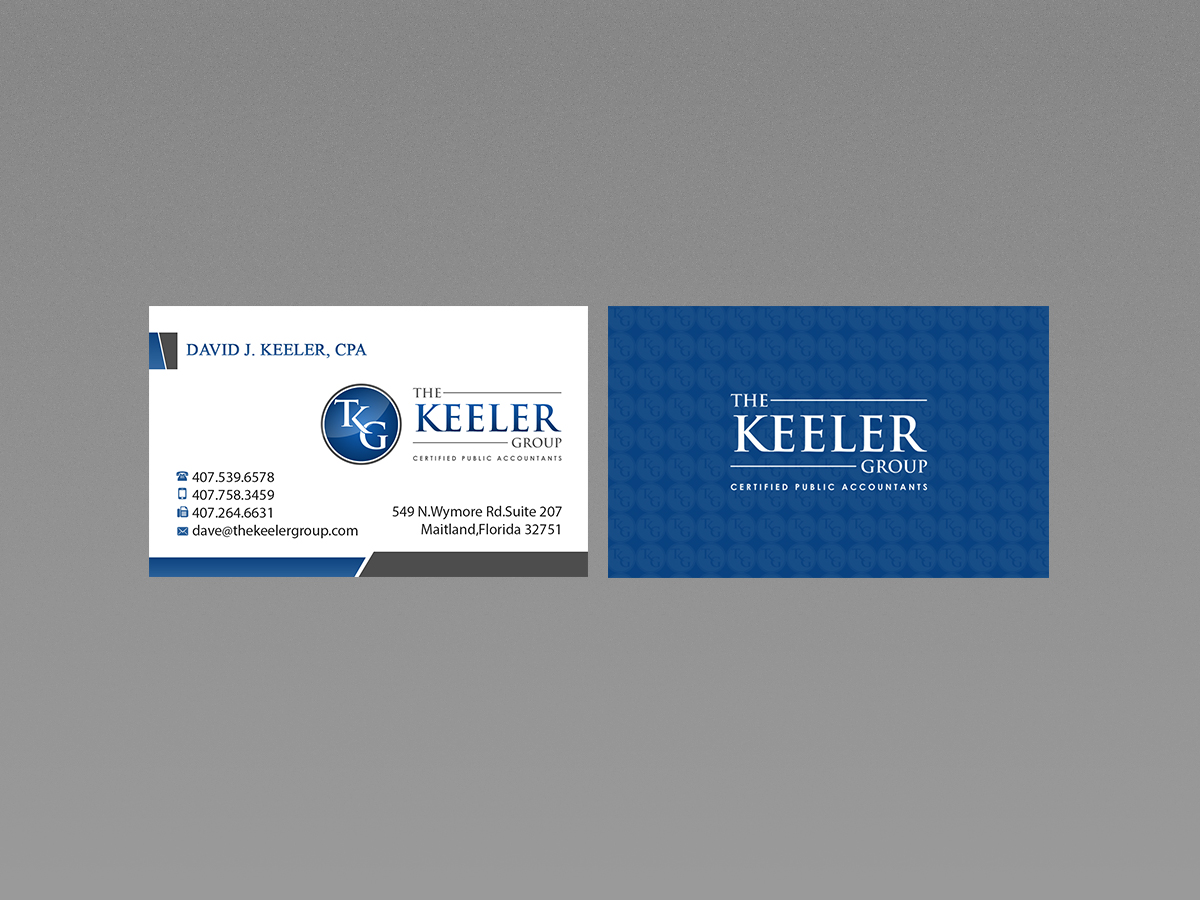 Design de Carte de Visite par Creations Box 2015 pour The Keeler Group | Design #15419501